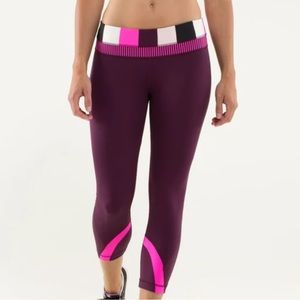 Lululemon Crop Leggings Stripe